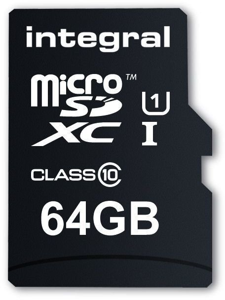 Micro SD atminties kortelė + adapteris Integral 64 GB microSDXC UltimaPro цена и информация | Atminties kortelės telefonams | pigu.lt