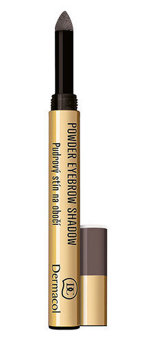 Pudriniai antakių šešėliai Dermacol Powder Eyebrow Shadow, 1 g, 03 цена и информация | Antakių dažai, pieštukai | pigu.lt