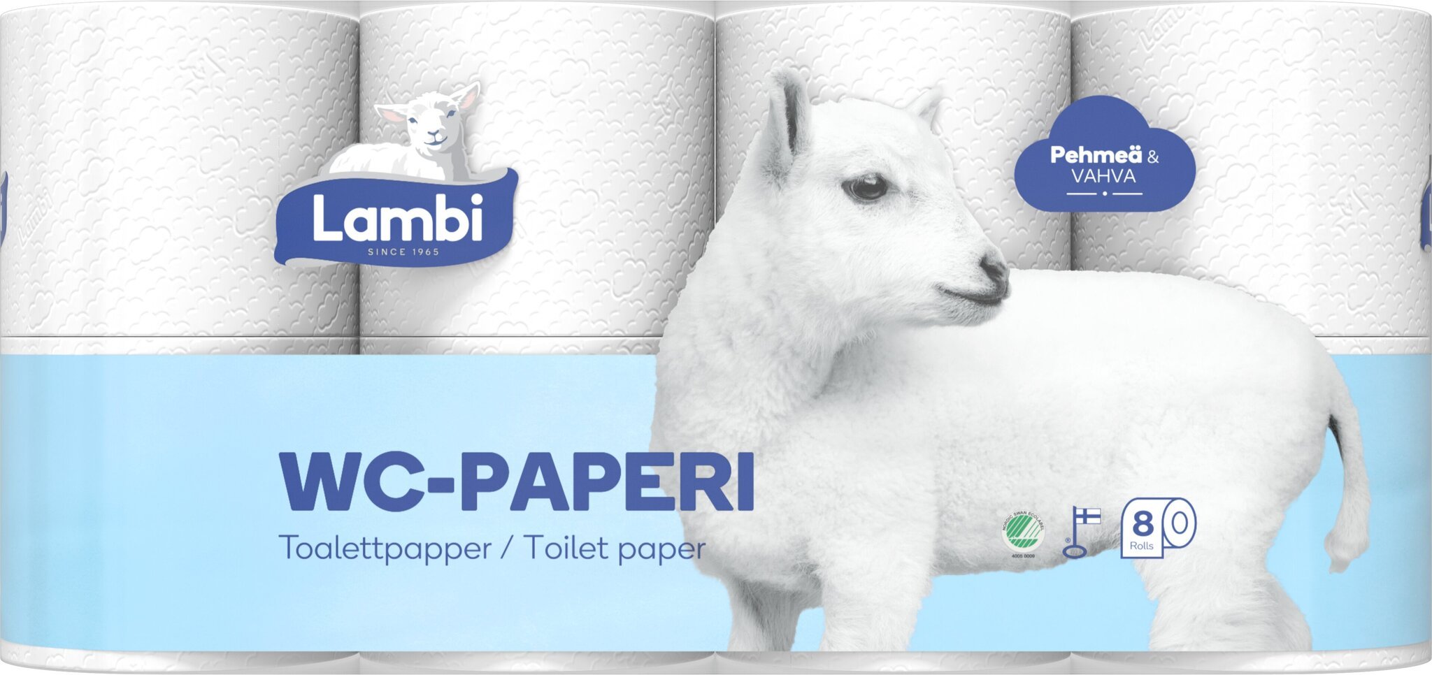 Lambi tualetinis popierius, 8 vnt kaina ir informacija | Tualetinis popierius, popieriniai rankšluosčiai | pigu.lt