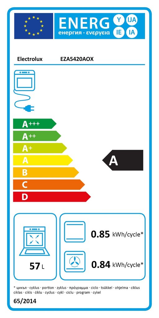 Orkaitė Electrolux EZA5420AOX kaina ir informacija | Orkaitės | pigu.lt