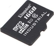 Карта памяти Kingston 16ГБ microSDHC UHS-I Industrial Temp Card Single Pack цена и информация | Карты памяти для телефонов | pigu.lt