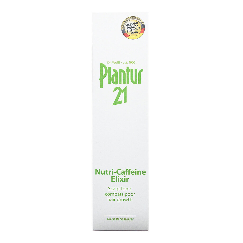 Eliksyras nuo plaukų slinkimo Plantur 21 Nutri Coffein 200 ml kaina ir informacija | Balzamai, kondicionieriai | pigu.lt