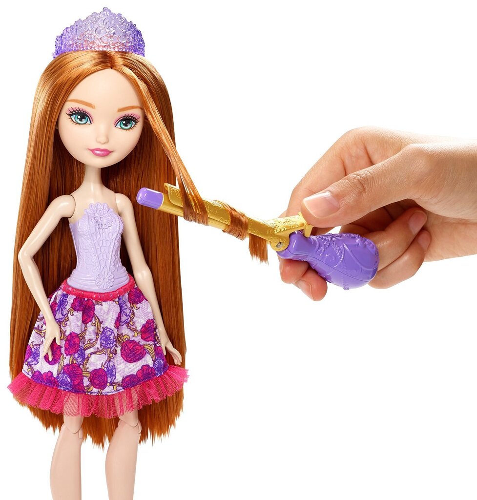 Lėlė Ever After High ilgaplaukė Holė su priedais šukuosenoms, DNB75 kaina ir informacija | Žaislai mergaitėms | pigu.lt