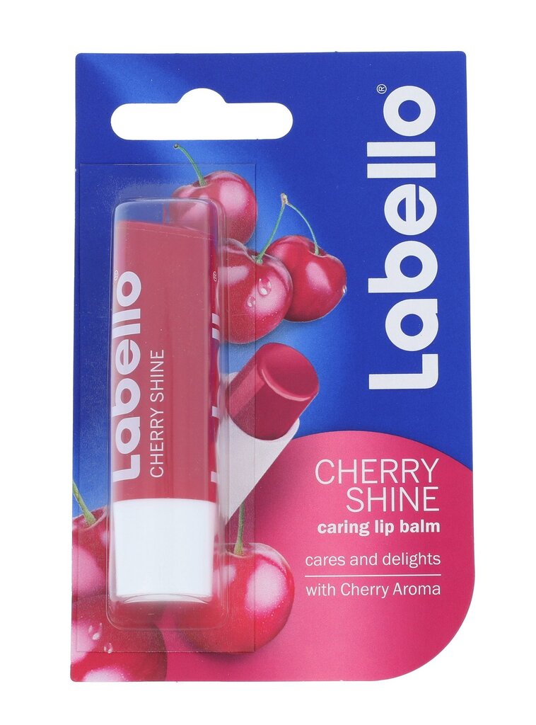 Labello Tonuotas lūpų balzamas Cherry Shine (Caring Lip Balm) 4,8 g цена и информация | Lūpų dažai, blizgiai, balzamai, vazelinai | pigu.lt
