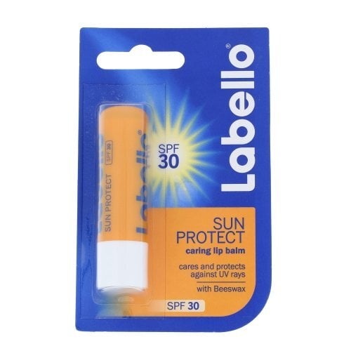 Lūpų balzamas apsaugantis nuo saulės spindulių, vandeniui atsparus Labello Sun Protect SPF30 5.5 ml цена и информация | Lūpų dažai, blizgiai, balzamai, vazelinai | pigu.lt