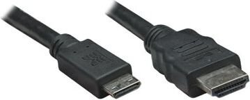 MANHATTAN MINI HDMI 19M-HDMI 19M 1.8M kaina ir informacija | Kabeliai ir laidai | pigu.lt