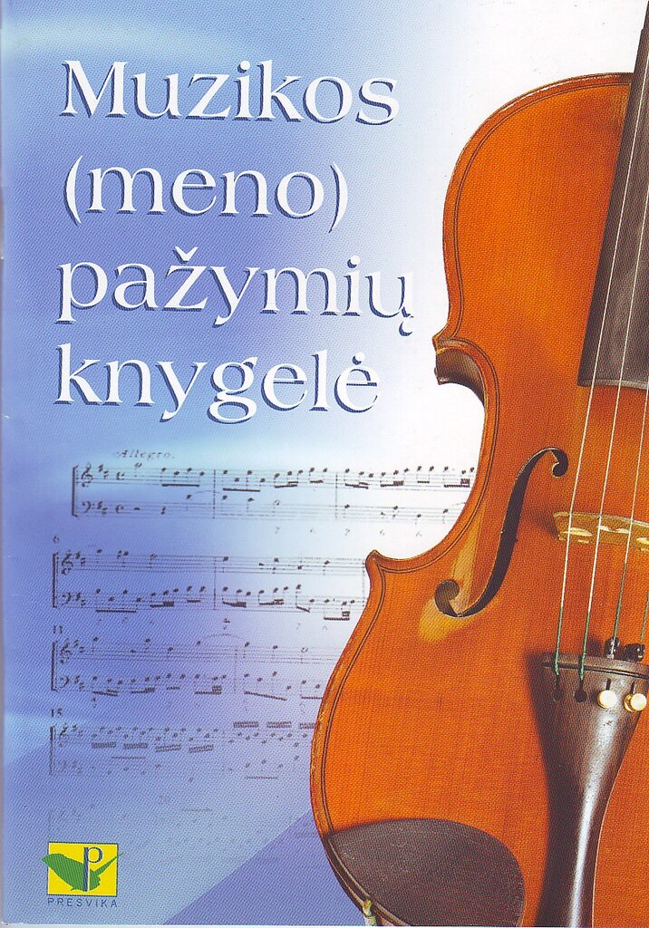 Muzikos (meno) pažymių knygelė цена и информация | Kanceliarinės prekės | pigu.lt