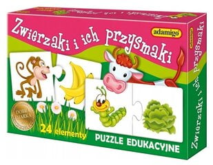 ADAMIGO Gyvūnai ir skanėstai - galvosūkis 06519 kaina ir informacija | Stalo žaidimai, galvosūkiai | pigu.lt