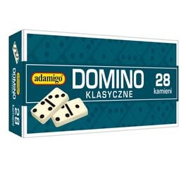 ADAMIGO žaidimas - klasikinis domino 03952 kaina ir informacija | Stalo žaidimai, galvosūkiai | pigu.lt