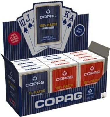 Kortos Cartamundi Cards Poker Plastic PKJ RED Jumbo цена и информация | Stalo žaidimai, galvosūkiai | pigu.lt