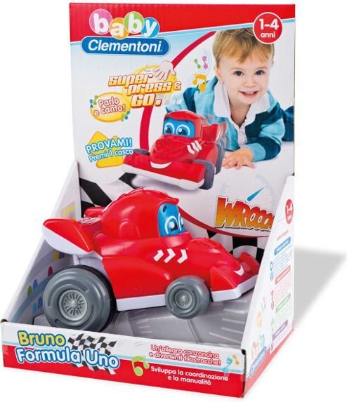 Lenktyninis automobilis Clementoni, Spausk ir važiuok kaina ir informacija | Žaislai berniukams | pigu.lt