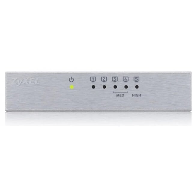 Zyxel GS-105B v3 Nevaldomas L2+ Gigabit Ethernet (10/100/1000) Sidabras kaina ir informacija | Maršrutizatoriai (routeriai) | pigu.lt