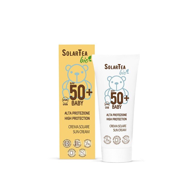 Stiprios apsaugos priemonė nuo saulės Bema Baby SolarTeaBIO SPF 50+,100ml kaina ir informacija | Kremai nuo saulės | pigu.lt