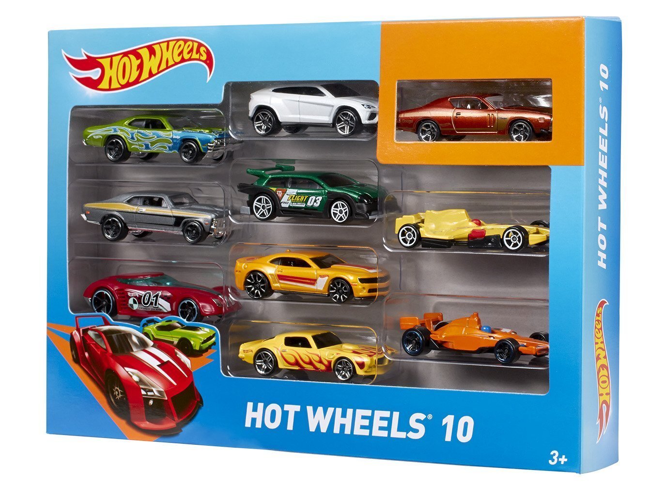 Automodelių rinkinys 10 vnt. Hot Wheels, 54886 цена и информация | Žaislai berniukams | pigu.lt