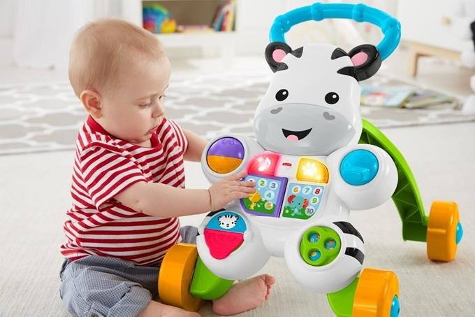 Muzikinė vaikštynė-stumdukas Fisher Price, DPL53 (Lenkų kalba) цена и информация | Žaislai kūdikiams | pigu.lt