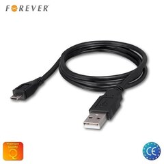 Универсальный микро USB кабель данных и заряда Forever, 3 м, черный цена и информация | Кабели для телефонов | pigu.lt