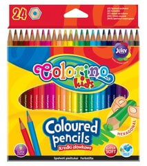 Spalvoti pieštukai Colorino Kids, 24 spalvų kaina ir informacija | Colorino Vaikams ir kūdikiams | pigu.lt