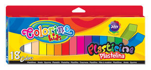 Пластилин COLORINO, 18 цветов цена и информация | Принадлежности для рисования, лепки | pigu.lt