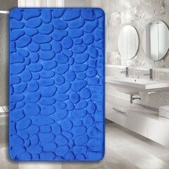 Коврик для ванной комнаты Memory foam "Benedomo" 50x80 LZ-19 Deep blue цена и информация | Аксессуары для ванной комнаты | pigu.lt