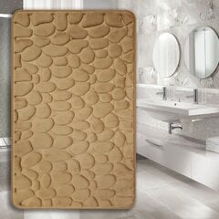 Memory foam kilimėlis Benedomo Dark beige, 50x80 cm kaina ir informacija | Vonios kambario aksesuarai | pigu.lt