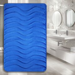 Коврик для ванной комнаты Memory foam "Benedomo" 50x80 LZ-19 Deep blue цена и информация | Аксессуары для ванной комнаты | pigu.lt