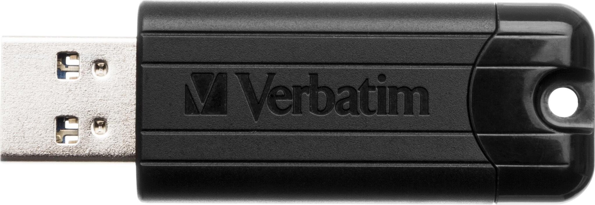 Atmintinė Verbatim - PinStripe USB 3.0 Drive 64GB Black kaina ir informacija | USB laikmenos | pigu.lt