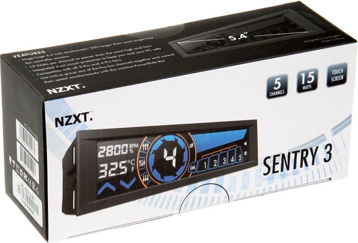 Nzxt Sentry 3 - Touch Control Panel (AC-SEN-3-B1) kaina ir informacija | Korpusų priedai | pigu.lt