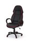 Biuro kėdė Halmar Rubin, juoda/raudona kaina ir informacija | Biuro kėdės | pigu.lt