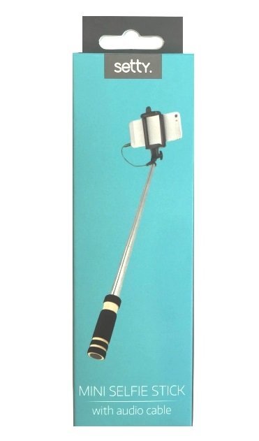 Selfie stick Setty Mini Pocket (14-61cm) цена и информация | Asmenukių lazdos (selfie sticks) | pigu.lt