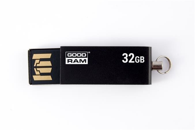 Atmintinė GOODRAM - CUBE 32GB USB2 BLACK kaina ir informacija | USB laikmenos | pigu.lt