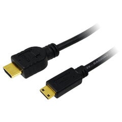 LogiLink Kabelis HDMI yra mini HDMI didelės spartos 1,5 m kaina ir informacija | Kabeliai ir laidai | pigu.lt