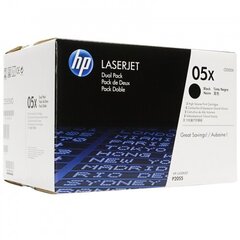 HP No.05X, dviguba pakuotė (CE505XD), juoda kasetė kaina ir informacija | Kasetės lazeriniams spausdintuvams | pigu.lt