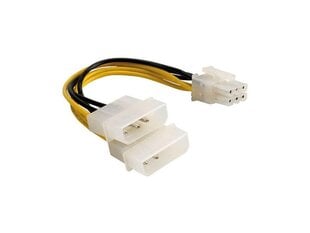 Адаптер Roline Power Adapter 6pin PCIe VGA, 0,15 м цена и информация | Адаптеры, USB-разветвители | pigu.lt