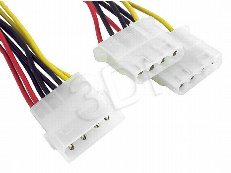 Kabelis Molex - 2x Molex kaina ir informacija | Kabeliai ir laidai | pigu.lt