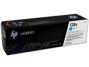 HP No.128A (CE321A), žydra kasetė kaina ir informacija | Kasetės lazeriniams spausdintuvams | pigu.lt