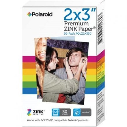 Polaroid Premium ZINK Paper 2x3", 30vnt. kaina ir informacija | Priedai fotoaparatams | pigu.lt