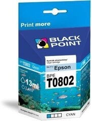 Black Point Epson BPE T0802C цена и информация | Картриджи для струйных принтеров | pigu.lt