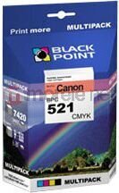 Black Point Canon BPC 521CMYK kaina ir informacija | Kasetės rašaliniams spausdintuvams | pigu.lt