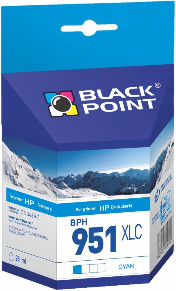 Black Point HP No 951XLC (CN046AE) цена и информация | Kasetės rašaliniams spausdintuvams | pigu.lt