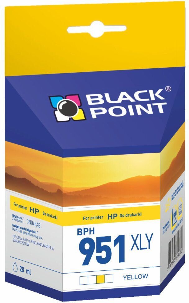 Black Point HP No 951XLY (CN048AE) kaina ir informacija | Kasetės rašaliniams spausdintuvams | pigu.lt