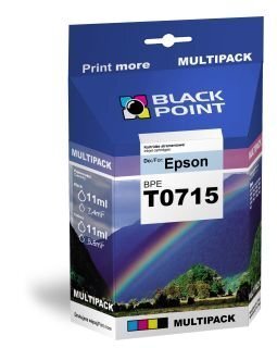 Black Point Epson BPE T0715CMYK kaina ir informacija | Kasetės rašaliniams spausdintuvams | pigu.lt