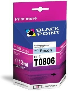 Black Point Epson BPE T0806LM kaina ir informacija | Kasetės rašaliniams spausdintuvams | pigu.lt