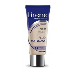 Основа под макияж Lirene Nature Matte Foundation №14 Карамель, 30 мл цена и информация | Пудры, базы под макияж | pigu.lt