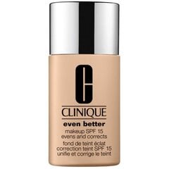 Clinique Even Better Makeup SPF 15 - brightening makeup 30 мл  01 Alabaster #dbc4b2 цена и информация | Пудры, базы под макияж | pigu.lt