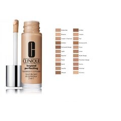 Makiažo pagrindas ir maskuoklis viename Clinique Beyond Perfecting Foundation + Concealer, 15-beige, 30 ml kaina ir informacija | Clinique Dekoratyvinė kosmetika | pigu.lt