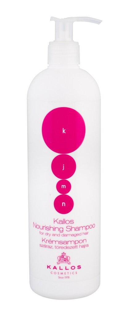 Maitinamasis plaukų šampūnas sausiems ir pažeistiems plaukams Kallos Cosmetics KJMN Nourishing 500 ml kaina ir informacija | Šampūnai | pigu.lt