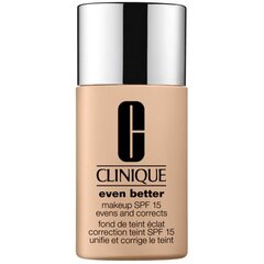 Clinique Even Better Makeup SPF 15 - brightening makeup 30 мл 09 Sand #b58c6e цена и информация | Пудры, базы под макияж | pigu.lt