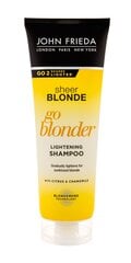 Šampūnas šviesiaplaukėms John Frieda Sheer Blonde Go Blonder 250 ml kaina ir informacija | John Frieda Plaukų priežiūrai | pigu.lt