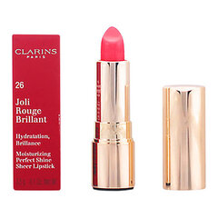 Lūpų dažai Clarins Joli Rouge Brillant, nr 26 hibiscus kaina ir informacija | Lūpų dažai, blizgiai, balzamai, vazelinai | pigu.lt