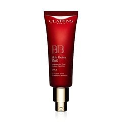 Veido kremas su atspalviu Clarins BB Skin Detox Fluid SPF 25 45 ml, 02 medium kaina ir informacija | Makiažo pagrindai, pudros | pigu.lt